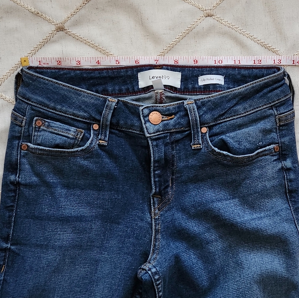 Level 99 Indigo Skinny Jeans Women’s Denim Jeggings Size 26 EUC - Picture 11 of 13